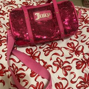 Juicy Couture Fuchsia Sequin Crossbody Bag